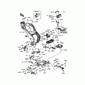 Схема вузла: Кріплення для Kawasaki KLZ1000 Versys 1000 LT
