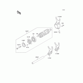Схема вузла: Gear change drum/shift fork(s) для Kawasaki VN1600 VN1600 Classic