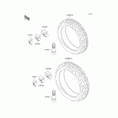 Схема узла: Шины для Kawasaki ZX1100 ZZ-R1100