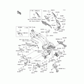 Схема вузла: Frame fittings(1/2) для Kawasaki ZR750 Z750