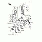 Схема вузла: Колінчастий вал для Kawasaki ZX900 GPZ900R