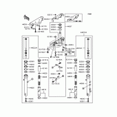 Схема вузла: Вилка передньої осі для Kawasaki BN125 Eliminator