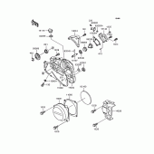 Схема вузла: Кришка двигуна для Kawasaki KMX80 KSR-II