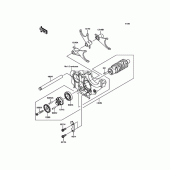 Схема узла: Копирный вал\Вилки для Kawasaki ZR1200 ZRX1200 DAEG