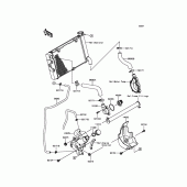 Схема вузла: Water Pipe для Kawasaki EN650 Vulcan S