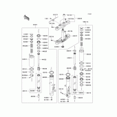 Схема узла: Вилка передней оси для Kawasaki VN1700 VN1700 Voyager ABS