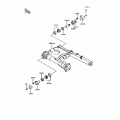 Схема вузла: Задній важіль (маятник) для Kawasaki ZG1000 Concours