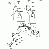 Схема вузла: Поворотники для Kawasaki ZG1000 1000GTR