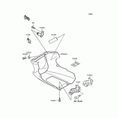 Схема вузла: Нижній обтічник для Kawasaki EX400 EX-4
