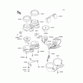 Схема вузла: Meter(s) для Kawasaki ZR750 ZR-7