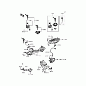 Схема узла: Замок зажигания для Kawasaki BR250 Z250SL