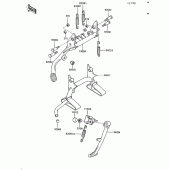 Схема узла: Подставка для Kawasaki ZG1200 Voyager XII