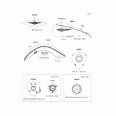 Схема вузла: Decals(red/silver)(dcf) для Kawasaki VN1700 VN1700 Classic Tourer ABS