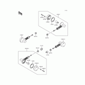 Схема узла: Поворотники для Kawasaki KMX125