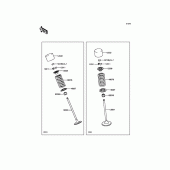 Схема узла: Клапан(ы) для Kawasaki EX650 ER-6F ABS