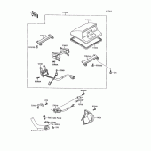Схема вузла: Cruise switch для Kawasaki ZG1200 Voyager XII
