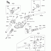 Схема узла: Руль & Пульт управления рулевой для Kawasaki ZX1000 Ninja 1000 ABS
