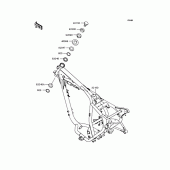 Схема узла: Рама для Kawasaki BJ250 Estrella