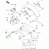 Схема вузла: Крило для Kawasaki BJ250 Estrella RS