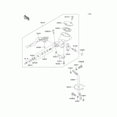 Схема вузла: Clutch master cylinder для Kawasaki VN1500 Vulcan 1500 Nomad Fi