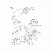 Схема вузла: Кріплення двигуна для Kawasaki EJ650 W650