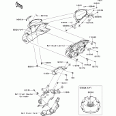 Схема вузла: Облицювальні елементи для Kawasaki ZR750 Z750 ABS