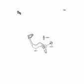 Схема вузла: Лапка гальма для Kawasaki KMX80 KSR-II