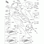 Схема вузла: Cowling(ex500-e1) для Kawasaki EX500