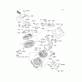 Схема вузла: Клапанна кришка Kawasaki VN1500 Vulcan 1500 Classic FI