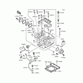 Схема вузла: Головка циліндра для Kawasaki KLX250 KLX250