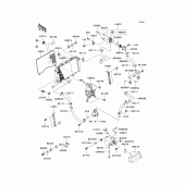 Схема вузла: Радіатор (1/2) для Kawasaki ZR750 Z750S