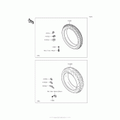 Схема вузла: Шини для Kawasaki VN900 Vulcan 900 Custom