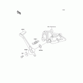 Схема узла: Brake pedal/torque link для Kawasaki EX500 Ninja 500R