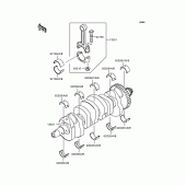 Схема вузла: Колінчастий вал для Kawasaki ZR750 Z750