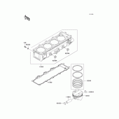 Схема вузла: Циліндр & Поршень для Kawasaki ZX900 Ninja ZX-9R