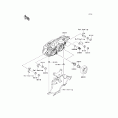 Схема вузла: Headlight(s) для Kawasaki ZR750 Z750R ABS