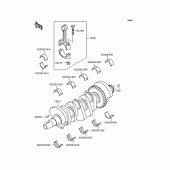 Схема узла: Коленчатый вал для Kawasaki ZX400 ZXR400R
