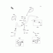 Схема узла: Руль & Пульт управления рулевой для Kawasaki VN1500 Vulcan 1500 Classic