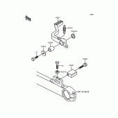 Схема вузла: Лапка гальма для Kawasaki ZX900 GPZ900R