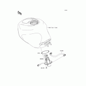 Схема узла: Fuel pump для Kawasaki ZX600 Ninja ZX-6RR