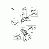 Схема вузла: Сигнал повороту для Kawasaki ER250 Z250 ABS