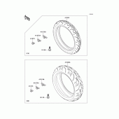 Схема узла: Шины для Kawasaki ZR800 Z800
