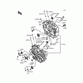 Схема вузла: Картер двигуна для Kawasaki VN400 Vulcan