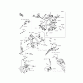 Схема вузла: Провід та електричні компоненти для Kawasaki KLX125 D-Tracker
