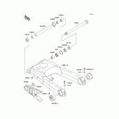 Схема узла: Задний рычаг (Маятник) для Kawasaki ZX1100 Ninja ZX-11