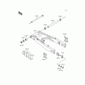 Схема вузла: Задній важіль (маятник) для Kawasaki EX500 GPZ500S