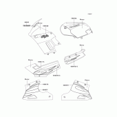 Схема вузла: Decals(ebony)(f7f) для Kawasaki EX250 Ninja 250