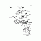 Схема вузла: Заднє крило для Kawasaki ZX1400 Ninja ZX-14R ABS