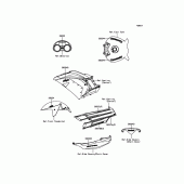 Схема вузла: Decals(Gray) для Kawasaki ZX1400 Ninja ZX-14R ABS