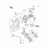 Схема вузла: Повітряний фільтр Kawasaki KL110 KSR